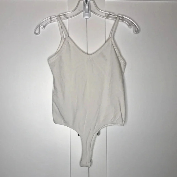 🌸NEW🌸 OLIVIA RAE High Cut Basic White Bodysuit. - Picture 1 of 6